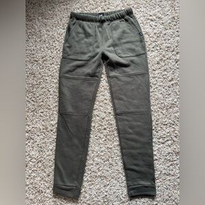 Lee Boy’s Olive Green Fleece Jogger Pants Size L (14-16)